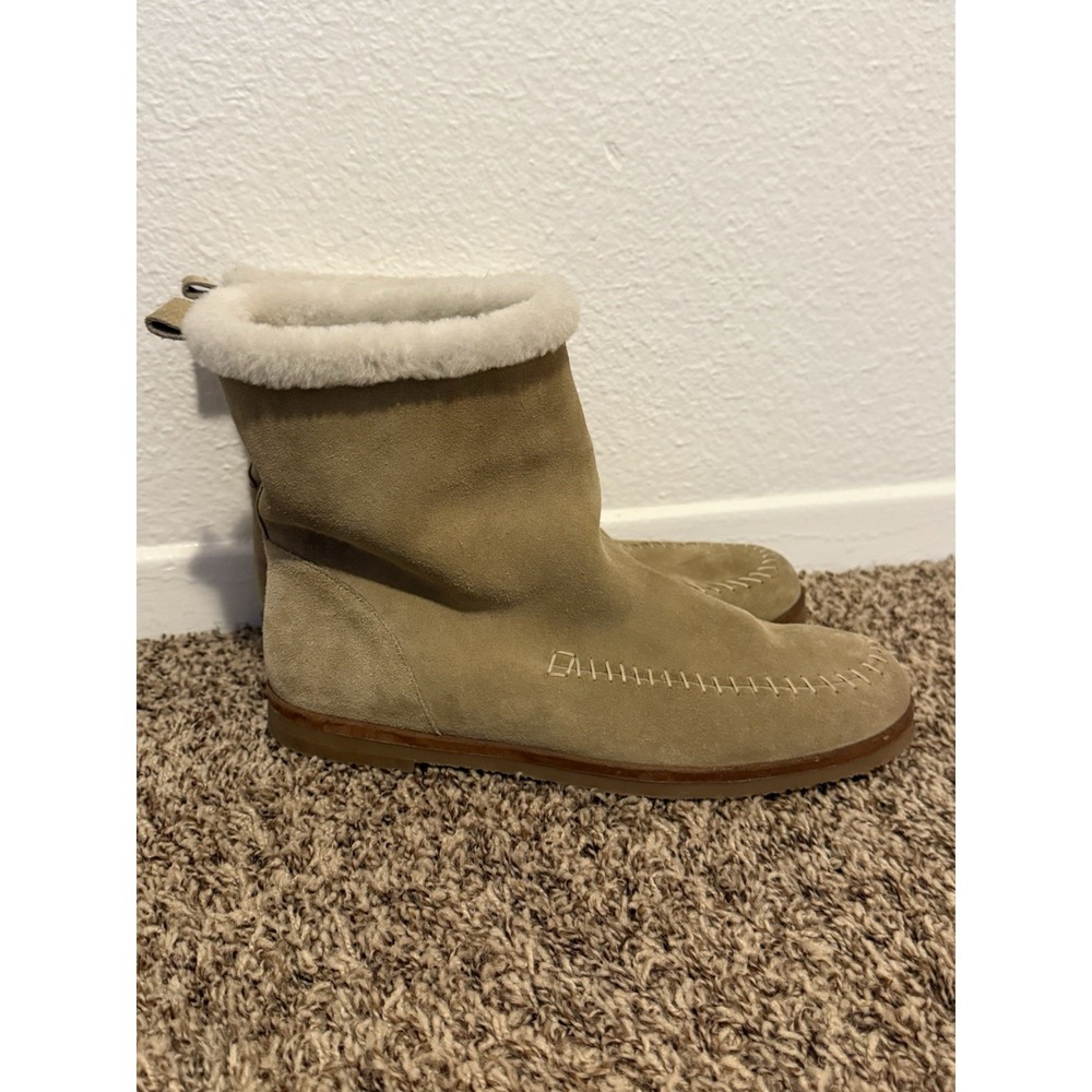 M. Gemi Women's Suede Shearling Made In Italy Boots Size 42